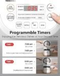 Toshiba Mini Rice Cooker, 3 Cups Uncooked Small Rice Cooker, Steamer & Warmer, With Fuzzy Logic And One-Touch Cooking, 24 Hour Delay Timer And Auto Keep Warm Feature