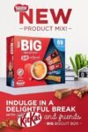 【New User Only】Nestlé Kitkat and Friends Big Biscuit Box 69 x Chocolate Biscuit Bars – KitKat, Blue Riband, Toffee Crisp Bulk Chocolate Box 1.357kg X2 boxes