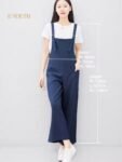 Eyouth 1518 Women’s Adjustable Strap Jumpsuit | Relaxed Wide-Leg Overalls