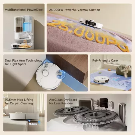 [NEW] Dreame L10s Ultra Gen 3｜25,000Pa Power, Dual Flex Arm, Self Wash, Hot Air Drying, AceClean DryBoard & Pet Care